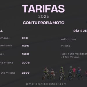 TARIFAS CON TU PROPIA MOTO